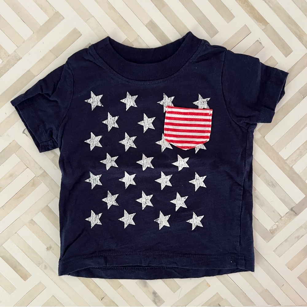 CARTERS Stars & Stripes 100% Cotton Tee, 6mo